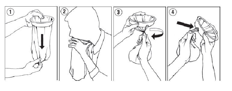 Spuckbeutel, Kotztüte , Übelkeitstüte, Brechsack , Sicktüte
