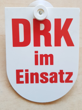 Autoplakette DRK im Einsatz