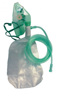 Sauerstoffmaske mit Schlauch und Reservoir