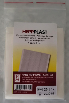 Wundschnellverband 1 m x 8 cm | weiß