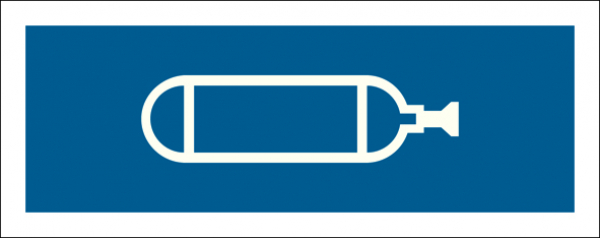Aufkleber "Sauerstoff"