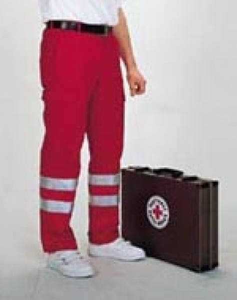 Bundhose rot Baumwolle